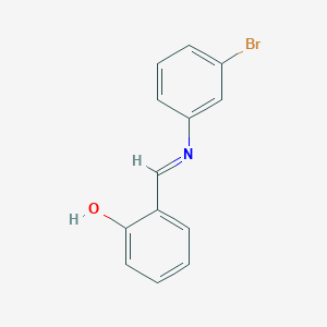 molecular formula C13H10BrNO B3033141 2-{(E)-[(3-bromophenyl)imino]methyl}phenol CAS No. 886-31-7