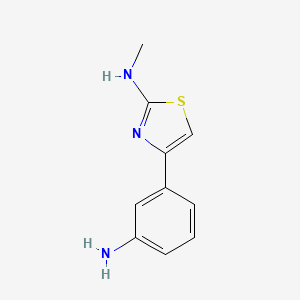 molecular formula C10H11N3S B3033151 4-(3-aminophenyl)-N-methyl-1,3-thiazol-2-amine CAS No. 89250-32-8