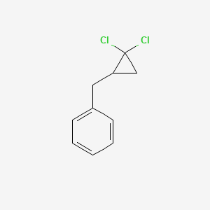 molecular formula C10H10Cl2 B3033190 Cyclopropane, 1,1-dichloro-2-(phenylmethyl) CAS No. 939-78-6