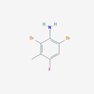 molecular formula C7H6Br2FN B3033211 2,6-Dibromo-4-fluoro-3-methylaniline CAS No. 1000576-72-6