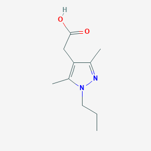 molecular formula C10H16N2O2 B3033239 2-(3,5-dimethyl-1-propyl-1H-pyrazol-4-yl)acetic acid CAS No. 1007460-73-2