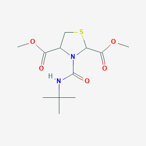 molecular formula C12H20N2O5S B3033249 Dimethyl 3-[(tert-butylamino)carbonyl]-1,3-thiazolane-2,4-dicarboxylate CAS No. 1007921-36-9