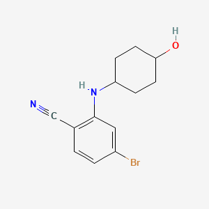 molecular formula C13H15BrN2O B3033251 4-Bromo-2-[(trans-4-hydroxycyclohexyl)amino]benzonitrile CAS No. 1008520-76-0