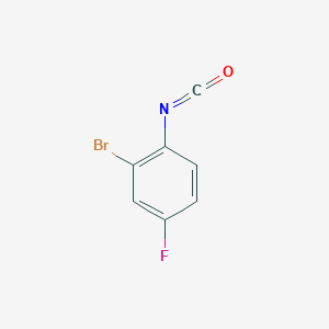 molecular formula C7H3BrFNO B3033274 2-Bromo-4-fluoro-1-isocyanatobenzene CAS No. 1016722-24-9