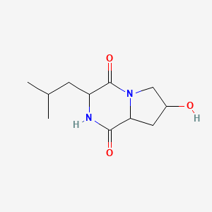 molecular formula C11H18N2O3 B3033283 Cyclo(Hpro-Leu) 