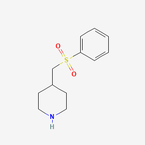 molecular formula C12H17NO2S B3033286 4-[(Benzenesulfonyl)methyl]piperidine CAS No. 1017118-63-6
