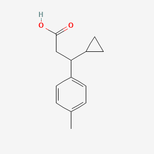 molecular formula C13H16O2 B3033288 3-Cyclopropyl-3-(4-methylphenyl)propanoic acid CAS No. 1017141-58-0