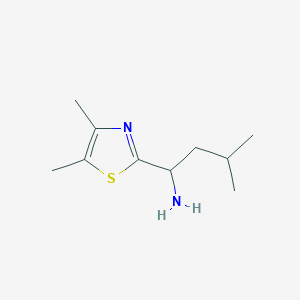 molecular formula C10H18N2S B3033294 1-(4,5-Dimethylthiazol-2-yl)-3-methylbutan-1-amine CAS No. 1017183-55-9