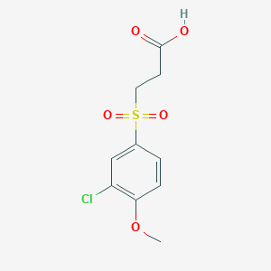 molecular formula C10H11ClO5S B3033304 3-(3-Chloro-4-methoxybenzenesulfonyl)propanoic acid CAS No. 1017225-49-8