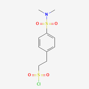 2-[4-(Dimethylsulfamoyl)phenyl]ethane-1-sulfonyl chloride