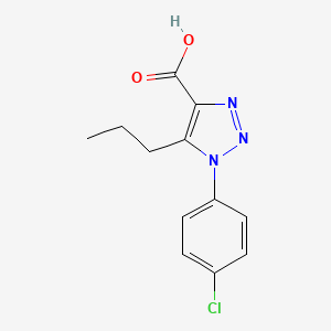 molecular formula C12H12ClN3O2 B3033331 1-(4-chlorophenyl)-5-propyl-1H-1,2,3-triazole-4-carboxylic acid CAS No. 1017456-57-3