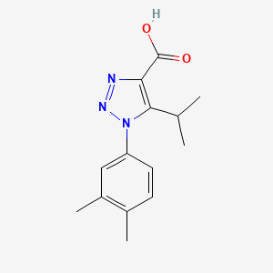 molecular formula C14H17N3O2 B3033341 1-(3,4-dimethylphenyl)-5-isopropyl-1H-1,2,3-triazole-4-carboxylic acid CAS No. 1017477-18-7