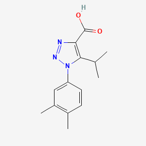 1-(3,4-dimethylphenyl)-5-isopropyl-1H-1,2,3-triazole-4-carboxylic acid