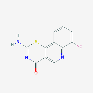 2-amino-7-fluoro-4H-[1,3]thiazino[5,6-c]quinolin-4-one