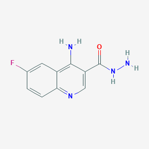 molecular formula C10H9FN4O B3033348 4-Amino-6-fluoroquinoline-3-carbohydrazide CAS No. 1018127-71-3