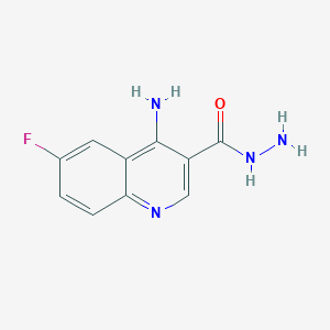4-Amino-6-fluoroquinoline-3-carbohydrazide
