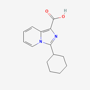 3-Cyclohexylimidazo[1,5-a]pyridine-1-carboxylic acid