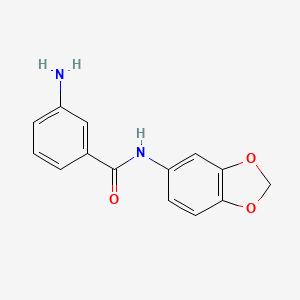3-amino-N-(2H-1,3-benzodioxol-5-yl)benzamide