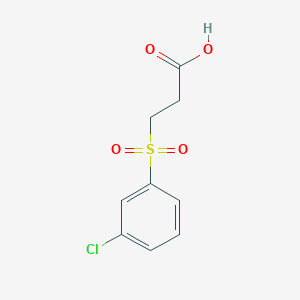 molecular formula C9H9ClO4S B3033355 3-(3-Chlorobenzenesulfonyl)propanoic acid CAS No. 1018299-90-5