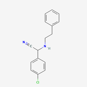 2-(4-Chlorophenyl)-2-(phenethylamino)acetonitrile