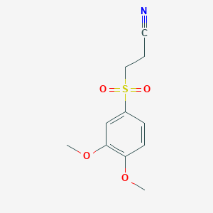 3-[(3,4-Dimethoxyphenyl)sulfonyl]propanenitrile