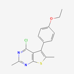 4-Chloro-5-(4-ethoxyphenyl)-2,6-dimethylthieno[2,3-d]pyrimidine