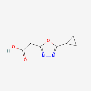 2-(5-Cyclopropyl-1,3,4-oxadiazol-2-yl)acetic acid
