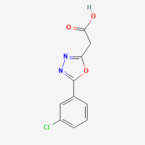 2-[5-(3-Chlorophenyl)-1,3,4-oxadiazol-2-yl]acetic acid