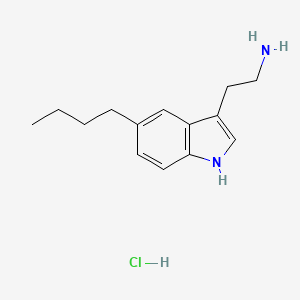 molecular formula C14H21ClN2 B3033373 2-(5-Butyl-1h-indol-3-yl)ethanamine, HCl CAS No. 1019-47-2