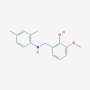 B3033391 2-{[(2,4-Dimethylphenyl)amino]methyl}-6-methoxyphenol CAS No. 1019490-10-8
