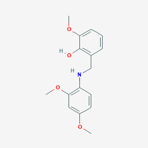 molecular formula C16H19NO4 B3033401 2-{[(2,4-Dimethoxyphenyl)amino]methyl}-6-methoxyphenol CAS No. 1019526-32-9