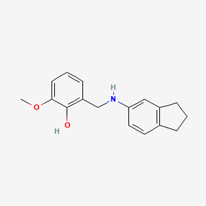 2-[(2,3-dihydro-1H-inden-5-ylamino)methyl]-6-methoxyphenol