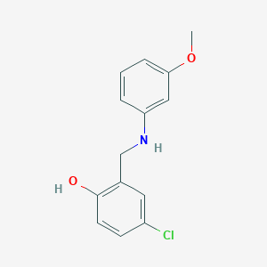 4-Chloro-2-{[(3-methoxyphenyl)amino]methyl}phenol