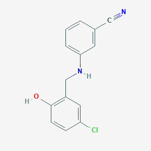 3-[(5-Chloro-2-hydroxybenzyl)amino]benzonitrile