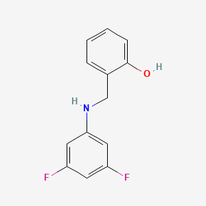 molecular formula C13H11F2NO B3033431 2-{[(3,5-Difluorophenyl)amino]methyl}phenol CAS No. 1021049-70-6