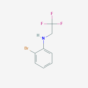 molecular formula C8H7BrF3N B3033433 2-bromo-N-(2,2,2-trifluoroethyl)aniline CAS No. 1021056-39-2