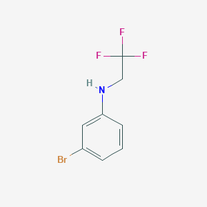 molecular formula C8H7BrF3N B3033438 3-bromo-N-(2,2,2-trifluoroethyl)aniline CAS No. 1021116-42-6