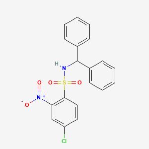 molecular formula C19H15ClN2O4S B3033459 (Diphenylmethyl)((4-chloro-2-nitrophenyl)sulfonyl)amine CAS No. 1024448-56-3