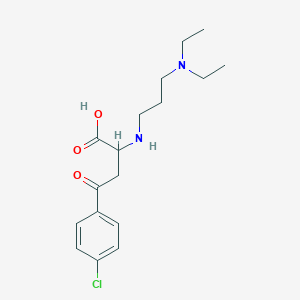B3033496 4-(4-Chlorophenyl)-2-{[3-(diethylamino)propyl]amino}-4-oxobutanoic acid CAS No. 1031319-77-3