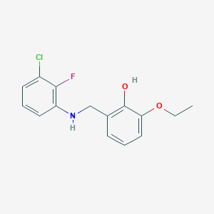 2-{[(3-Chloro-2-fluorophenyl)amino]methyl}-6-ethoxyphenol