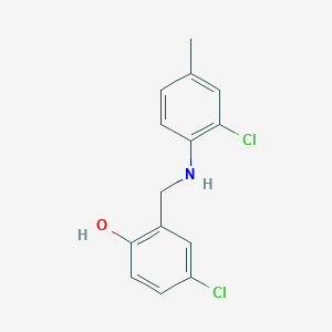 4-Chloro-2-{[(2-chloro-4-methylphenyl)amino]methyl}phenol