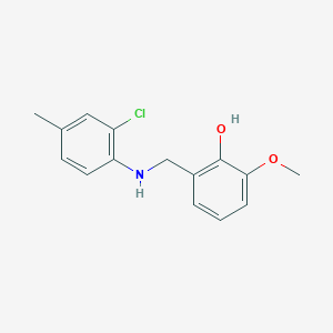 2-{[(2-Chloro-4-methylphenyl)amino]methyl}-6-methoxyphenol