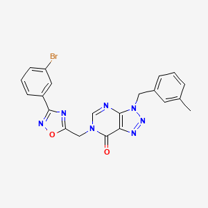 6-{[3-(3-bromophenyl)-1,2,4-oxadiazol-5-yl]methyl}-3-(3-methylbenzyl)-3,6-dihydro-7H-[1,2,3]triazolo[4,5-d]pyrimidin-7-one
