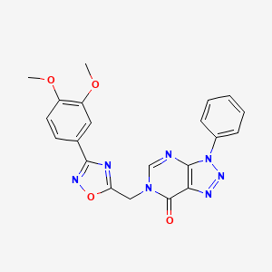 6-{[3-(3,4-dimethoxyphenyl)-1,2,4-oxadiazol-5-yl]methyl}-3-phenyl-3,6-dihydro-7H-[1,2,3]triazolo[4,5-d]pyrimidin-7-one