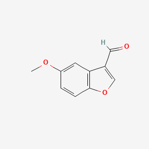 molecular formula C10H8O3 B3033568 3-Benzofurancarboxaldehyde, 5-methoxy- CAS No. 1065221-17-1