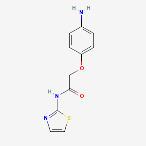 molecular formula C11H11N3O2S B3033577 2-(4-aminophenoxy)-N-(1,3-thiazol-2-yl)acetamide CAS No. 1071361-00-6