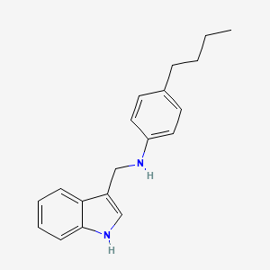molecular formula C19H22N2 B3033596 N-((1H-indol-3-yl)methyl)-4-butylaniline CAS No. 1081135-30-9