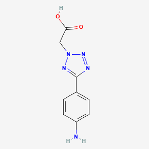 molecular formula C9H9N5O2 B3033614 2-(5-(4-aminophenyl)-2H-tetrazol-2-yl)acetic acid CAS No. 1091990-56-5