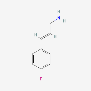 molecular formula C9H10FN B3033679 3-(4-Fluorophenyl)prop-2-en-1-amine CAS No. 112104-04-8