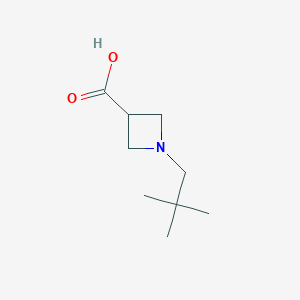 molecular formula C9H17NO2 B3033683 1-(2,2-Dimethylpropyl)azetidine-3-carboxylic acid CAS No. 1127401-92-6